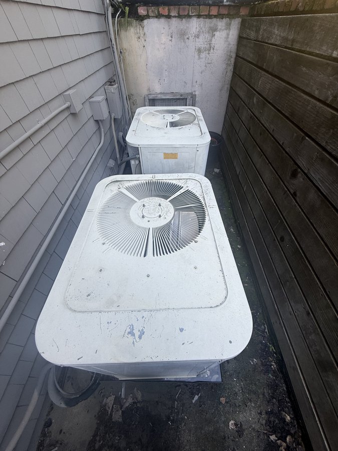 Aging condenser units prior to full system replacement, Morgan Hill