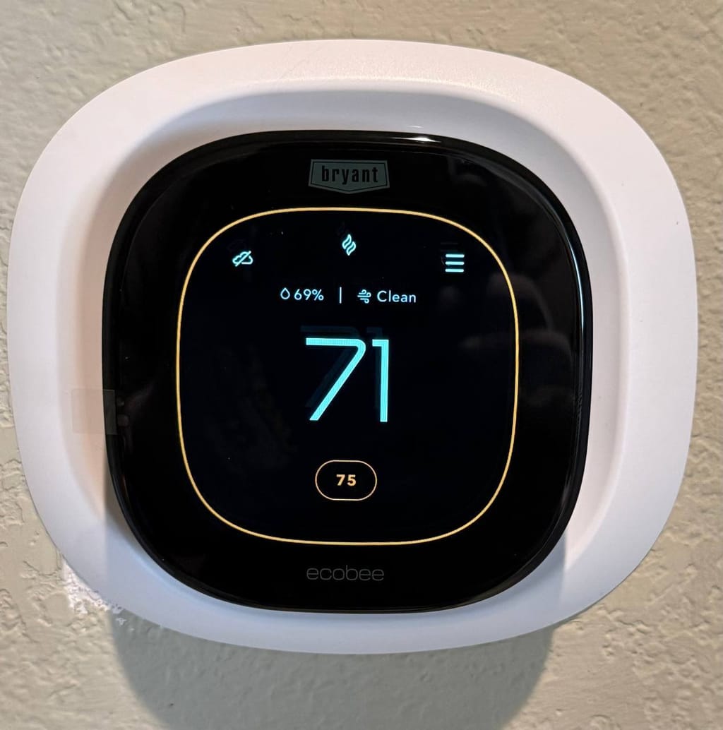 New Bryant ecobee smart thermostat installed and running, Pleasanton