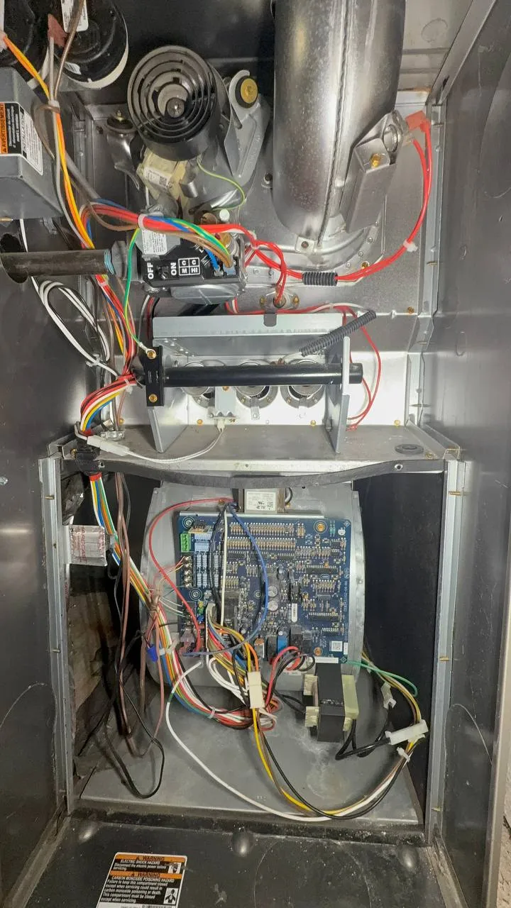 Carrier furnace repair in Pleasanton — furnace component inspection